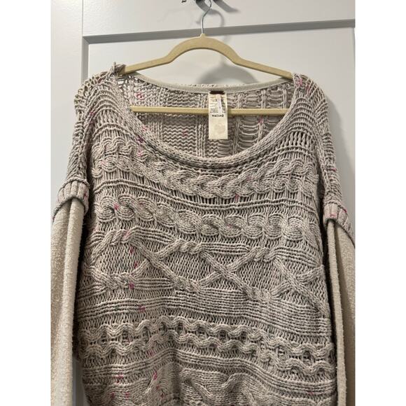 Free People Honey Cable Pullover size XS - Picture 5 of 8